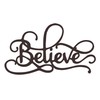 Hastings Home Metal Cutout, Believe Decorative Wall Sign, 3D Word Art Accent Décor, Modern Rustic Farmhouse 513327MKV